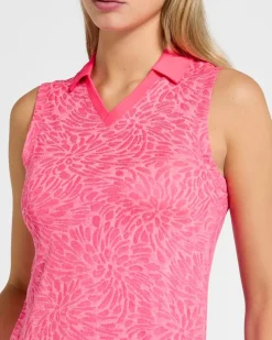 Online Dunnes Stores Pádraig Harrington Pink Jacquard Golf Polo