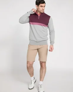 Sale Dunnes Stores Pádraig Harrington Quarter Zip Colour Block Jumper