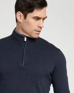 Fashion Dunnes Stores Pádraig Harrington Quarter Zip Funnel Neck Knit Jumper
