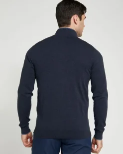 Fashion Dunnes Stores Pádraig Harrington Quarter Zip Funnel Neck Knit Jumper