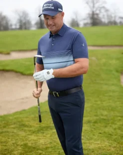 Outlet Dunnes Stores Pádraig Harrington Stripe Chest Print Polo