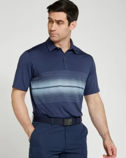 Outlet Dunnes Stores Pádraig Harrington Stripe Chest Print Polo
