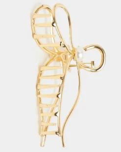 Fashion Dunnes Stores Pearl Bow Claw Clip