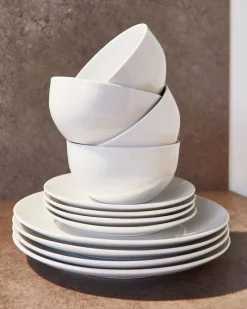 Hot Dunnes Stores 12-Piece Porcelain Dinnerware Set