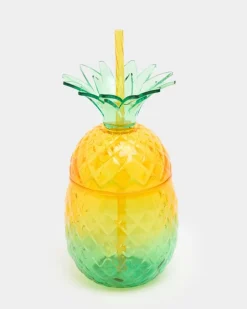 Fashion Dunnes Stores Pineapple With Straw Tumbler