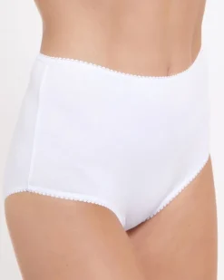 New Dunnes Stores Plain Cotton Rich Full Briefs - Pack of 5