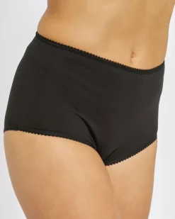 Clearance Dunnes Stores Plain Cotton Rich Full Briefs - Pack of 5