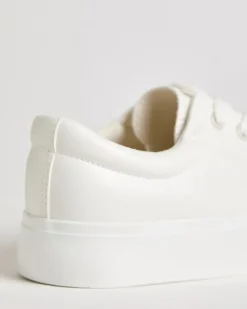 Clearance Dunnes Stores Platform Lace Up White Trainers