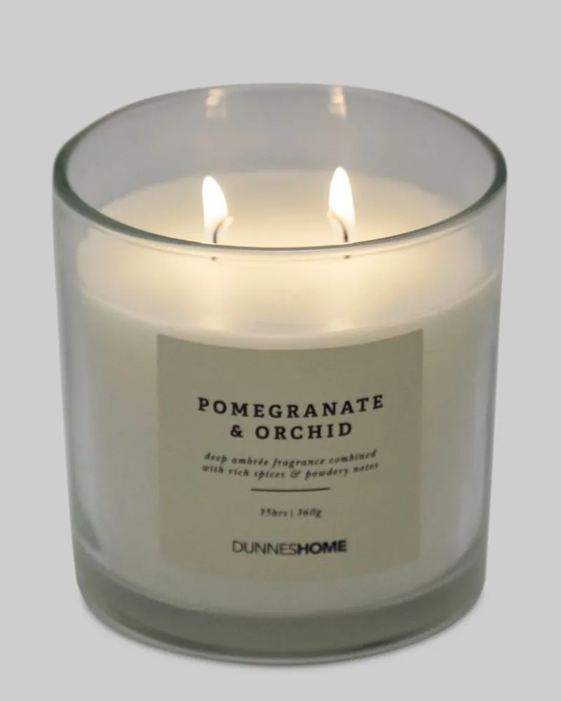 Online Dunnes Stores Pomegranate And Orchid Two-Wick Scented Candle
