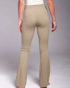 Fashion Dunnes Stores Powercut All-Day-Wear Sandy Taupe Flared Leggings
