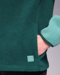 Outlet Dunnes Stores Powercut Ascend Half Snap Dusty Turquoise Fleece