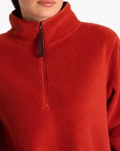 Discount Dunnes Stores Powercut Ascend Quarter Zip Fleece Cinnamon