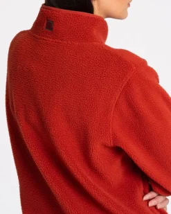 Discount Dunnes Stores Powercut Ascend Quarter Zip Fleece Cinnamon