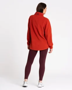 Discount Dunnes Stores Powercut Ascend Quarter Zip Fleece Cinnamon