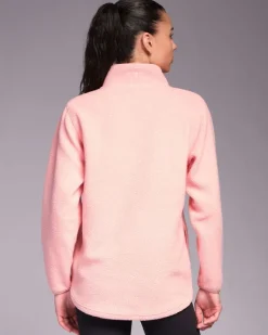 Hot Dunnes Stores Powercut Ascend Quarter Zip Rose Elegance Fleece