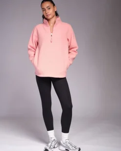 Hot Dunnes Stores Powercut Ascend Quarter Zip Rose Elegance Fleece