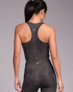 Sale Dunnes Stores Powercut Freemove Cropped Vest Top Black Marble