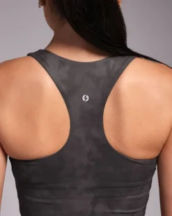 Sale Dunnes Stores Powercut Freemove Cropped Vest Top Black Marble