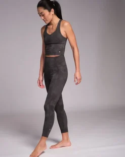 Sale Dunnes Stores Powercut Freemove Cropped Vest Top Black Marble