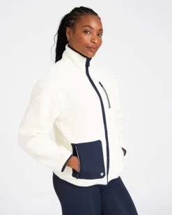 Discount Dunnes Stores Powercut Outsider Full Zip Fleece In Marshmallow