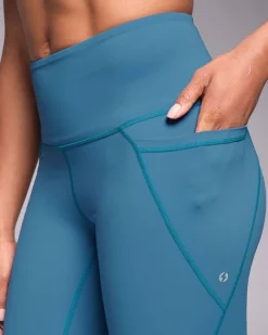 Hot Dunnes Stores Powercut Sculpt High-Waisted Leggings Vintage Blue