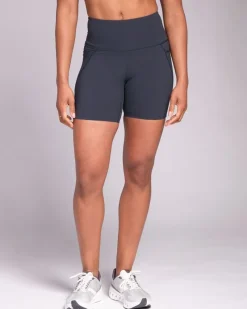 Outlet Dunnes Stores Powercut Sculpt High-Waisted 7" Shorts Outerspace Navy
