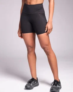 Online Dunnes Stores Powercut Sculpt High-Waisted 7" Shorts Black