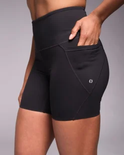Online Dunnes Stores Powercut Sculpt High-Waisted 7" Shorts Black