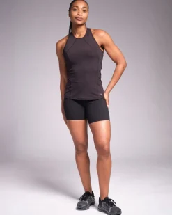 Online Dunnes Stores Powercut Sculpt High-Waisted 7" Shorts Black