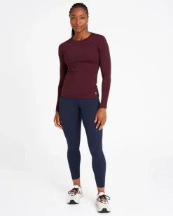 Sale Dunnes Stores Powercut Sculpt Perform Long Sleeve Top In Dark Burgundy