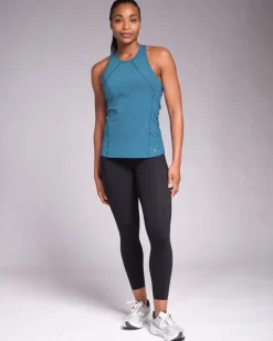 New Dunnes Stores Powercut Sculpt Perform Training Vest Vintage Blue