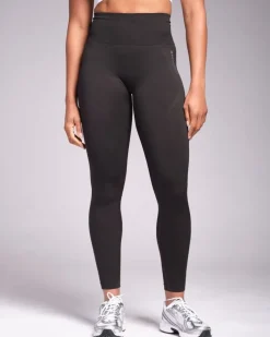 Fashion Dunnes Stores Powercut Solid Seamless Leggings Monument Grey