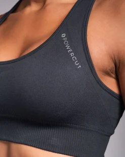 Sale Dunnes Stores Powercut SOLID Seamless Sports Bra Outerspace Navy