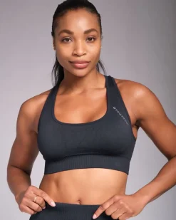 Sale Dunnes Stores Powercut SOLID Seamless Sports Bra Outerspace Navy