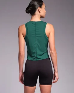 Hot Dunnes Stores Powercut SOLID Tank Top Jungle Green