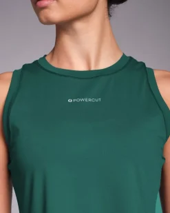 Hot Dunnes Stores Powercut SOLID Tank Top Jungle Green