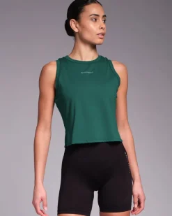Hot Dunnes Stores Powercut SOLID Tank Top Jungle Green