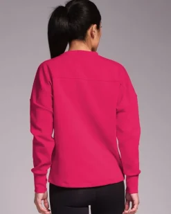 Sale Dunnes Stores Powercut Studio Crew Sweatshirt Raspberry