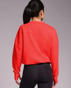 Hot Dunnes Stores Powercut Studio Crew Sweatshirt Bright Red