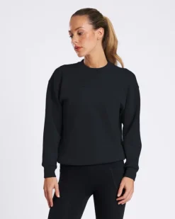 Fashion Dunnes Stores Powercut Studio Crew Sweatshirt In Black