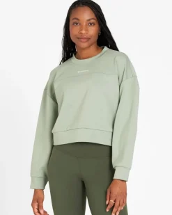 Outlet Dunnes Stores Powercut Studio Cropped Sweatshirt In Lilypad