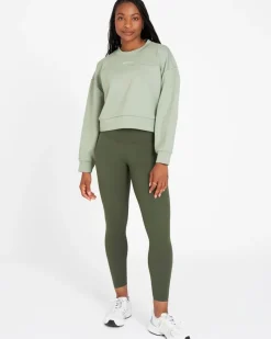 Outlet Dunnes Stores Powercut Studio Cropped Sweatshirt In Lilypad