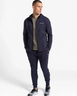 Hot Dunnes Stores Powercut Tek Pak Men's Full Zip Hoodie Navy