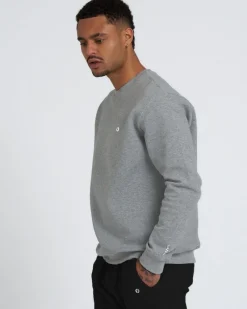Sale Dunnes Stores Powercut Tek Pak Men's Grey Marl Crew Neck Sweatshirt