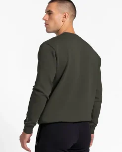 New Dunnes Stores Powercut Tek Pak Men's Khaki Crew Neck Sweatshirt