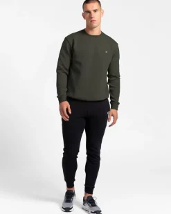 New Dunnes Stores Powercut Tek Pak Men's Khaki Crew Neck Sweatshirt