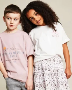 Clearance Dunnes Stores Printed Curved Hem T-Shirt (2-14 Years)