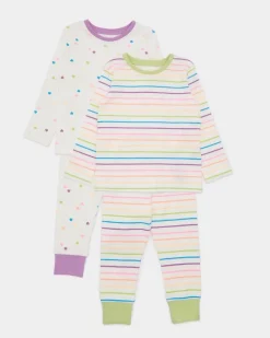 Hot Dunnes Stores Printed Long-Sleeved Pyjamas - Pack Of 2 (6 Months-4 Years)