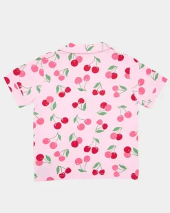 Online Dunnes Stores Printed Revere Short-Sleeved Pyjamas (3-14 Years)