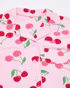 Online Dunnes Stores Printed Revere Short-Sleeved Pyjamas (3-14 Years)